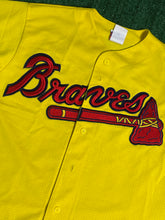 Load image into Gallery viewer, Vintage Atlanta Braves Yellow Mesh Jersey by Majestic(Large)