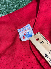 Load image into Gallery viewer, Vintage Atlanta Braves Red Mesh Majestic Jersey(L)