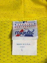 Load image into Gallery viewer, Vintage Atlanta Braves Yellow Mesh Jersey by Majestic(Large)