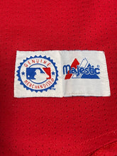 Load image into Gallery viewer, Vintage Atlanta Braves Red Mesh Majestic Jersey(L)
