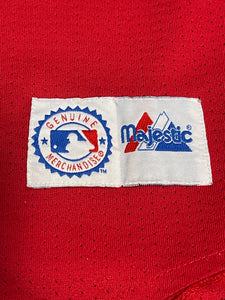 Vintage Atlanta Braves Red Mesh Majestic Jersey(L)