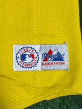 Load image into Gallery viewer, Vintage Atlanta Braves Yellow Mesh Jersey by Majestic(Large)
