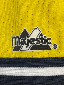 Vintage Atlanta Braves Yellow Mesh Jersey by Majestic(Large)