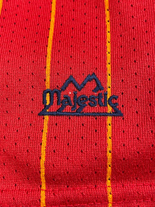 Vintage 90s Red Atlanta Braves Alternate Pin Stripe Jersey