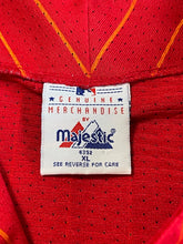 Load image into Gallery viewer, Vintage 90s Red Atlanta Braves Alternate Pin Stripe Jersey
